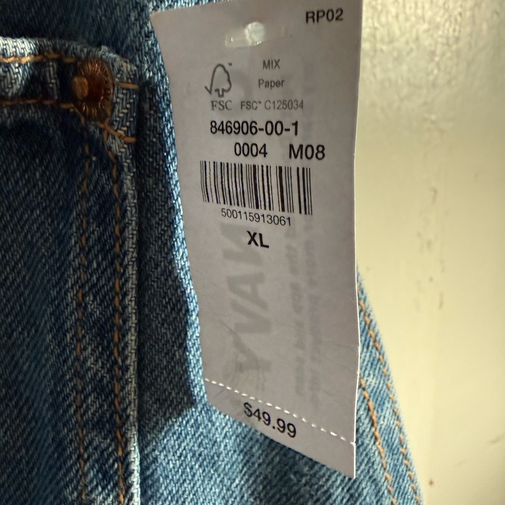Old Navy Classic Blue Denim Overall Shorts - Picture 4 of 13